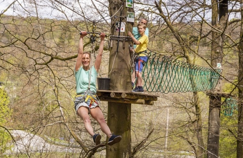 Ardennen camping bertrix boomklimparcours in de buurt