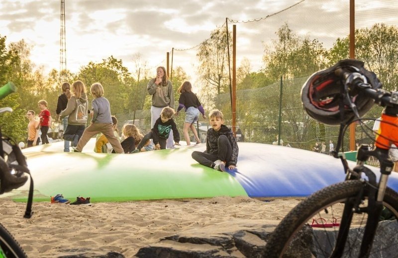 Bertrix camping met airtrampoline