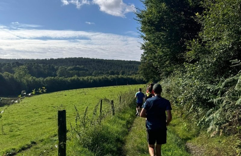 Vroege vogelloop sportief op camping bertrix 8 aug 2024 10