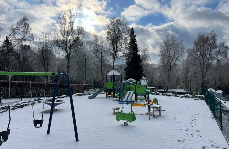 Winter op ardennen camping bertrix